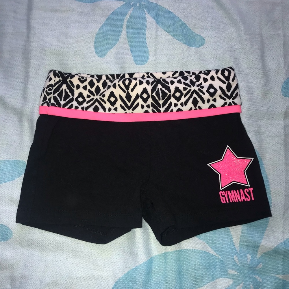 Justice Pink Gymnast Shorts